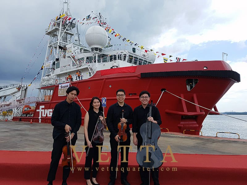 String Quartet for Naming Ceremony of Fugro Mariner at Loyang Offshore Supply Base