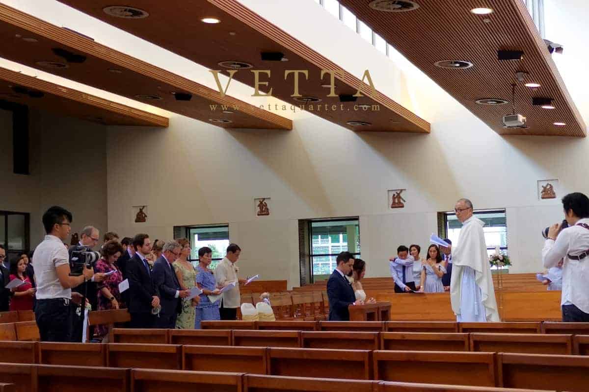 Trixia's Wedding at Church of St Ignatius