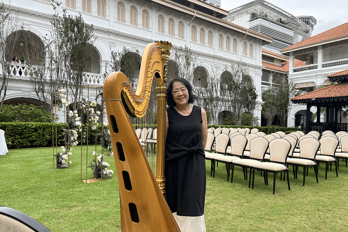 Yvonne's Wedding at The Lawn, Raffles Hotel