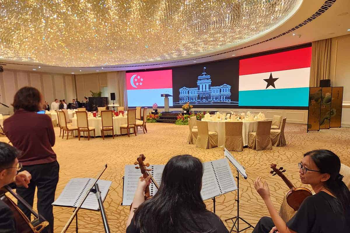 State Banquet at The Fullerton Hotel