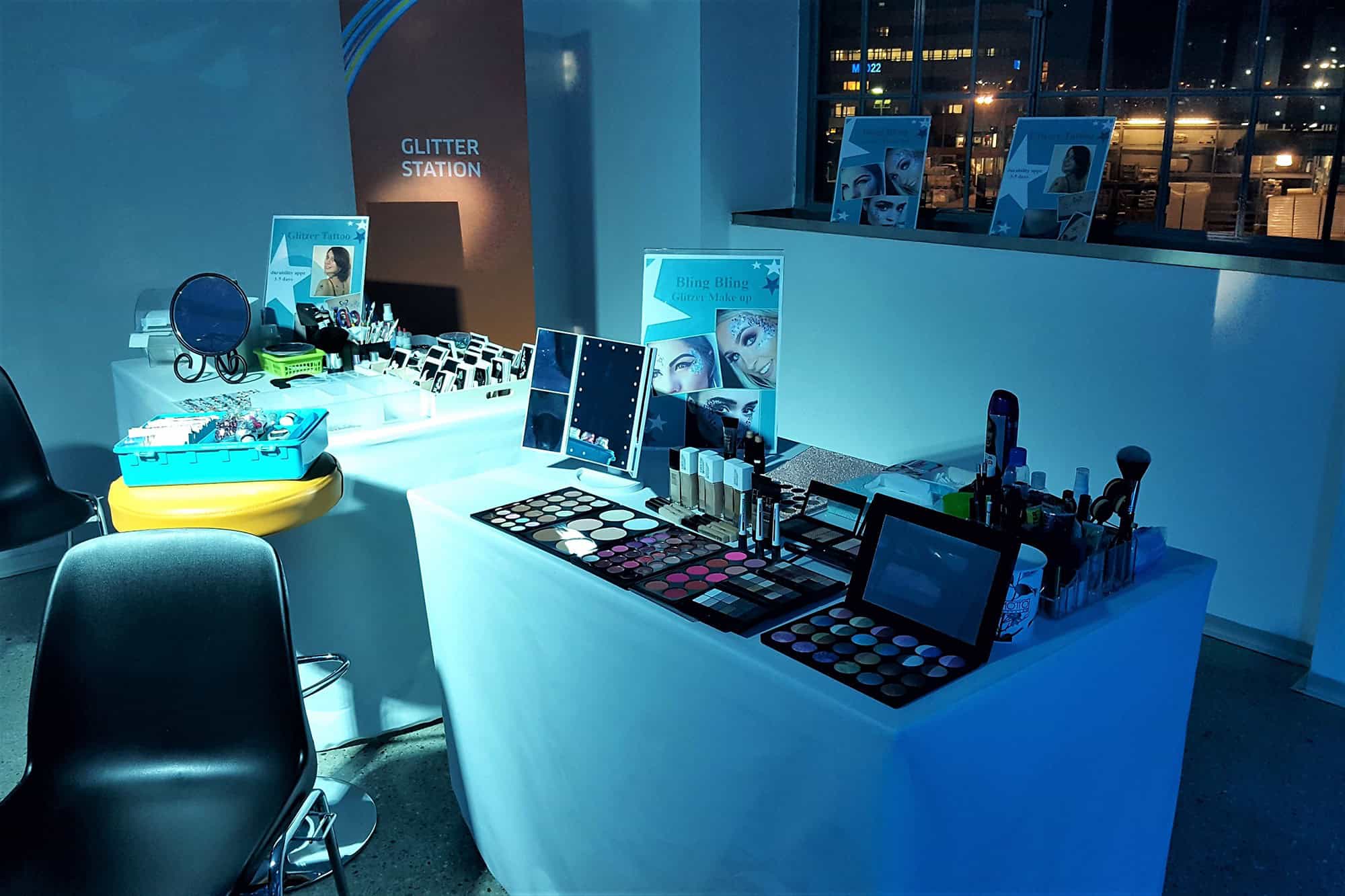 Event Painting 04 Abend Make Up und Glitzertattoos bei einem Kunden Event