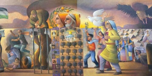 Exhibition on Resilience, Sliman Mansour