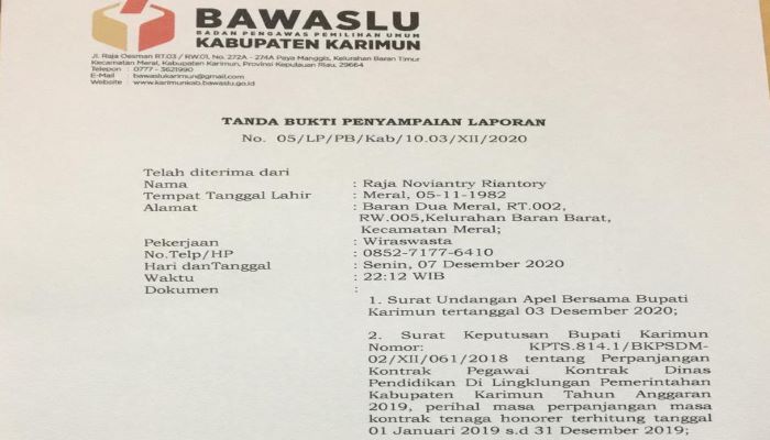 Yaitu ketika sebuah perusahaan menerima karyawan baru perusahaan memperpanjang kontrak kerja karyawan lama atau perubahan jabatan seorang . Serahkan Sk Perpanjangan Kontrak Pegawai Dimasa Tenang Sekda Karimun Dilaporkan Page Metro Kepri