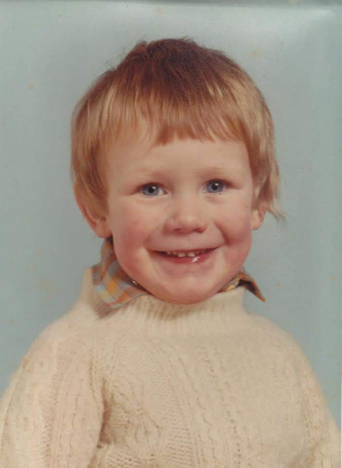 Me as child Jonny Baker before he qualified as a hypnotherapist and coach