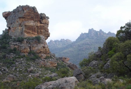 Cederberg rock formations hiking