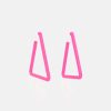 Pendientes Triangle Fucsia Neón