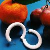 pendientes aro aura blanco creativo