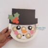 Caja en forma de munñeco de nieve Navidad