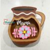 Digital caja en forma de vasija de barro con soporte de chocolates