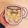 Archivo para cortar y armar caja en forma de taza con soporte de chocolates para cualquier ocasión especial
