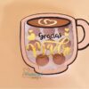 Archivo para cortar y armar caja en forma de taza con soporte de chocolates para cualquier ocasión especial