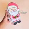 Archivo digital para recortar y armar caja en forma de Santa Claus