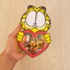 Archivo para recortar y armar caja en forma de gato garfield