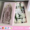 Archivo para recortar y armar caja Virgen de Guadalupe