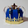 Archivo para cortar y armar caja en forma de corona para día de reyes
