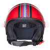 Helm Vespa V Stripes Rot