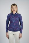 CEND Golf Women T-Shirt (Purple Floral) CGW-21