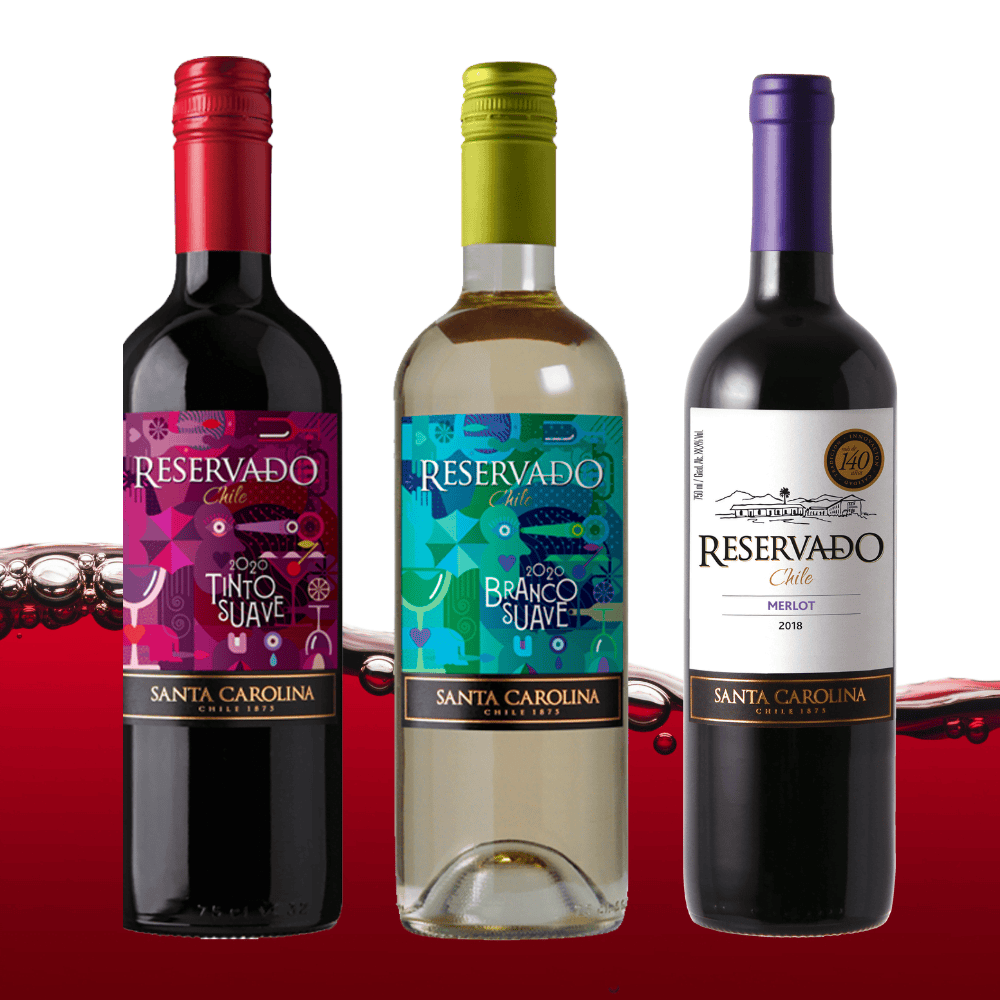 Kits Santa Carolina 3 garrafas