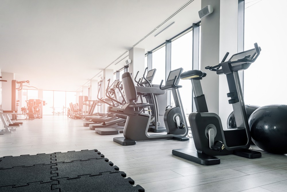 Empty modern gym