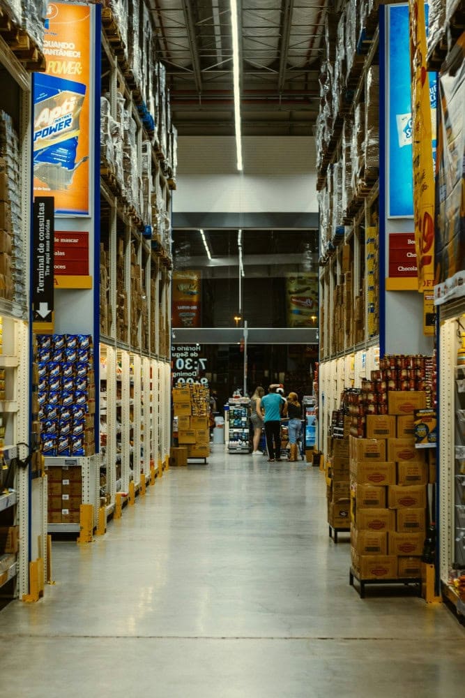 Warehouse aisles