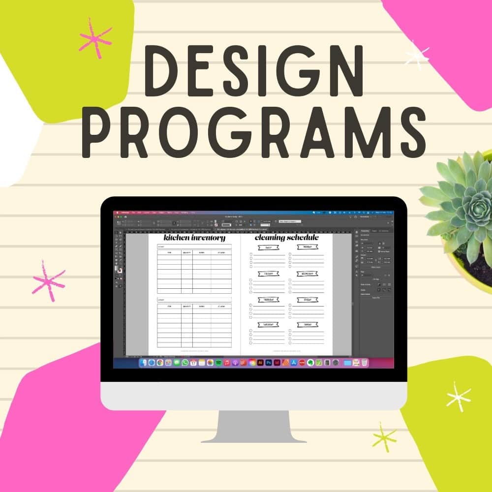 graphic design programs to create planner printables