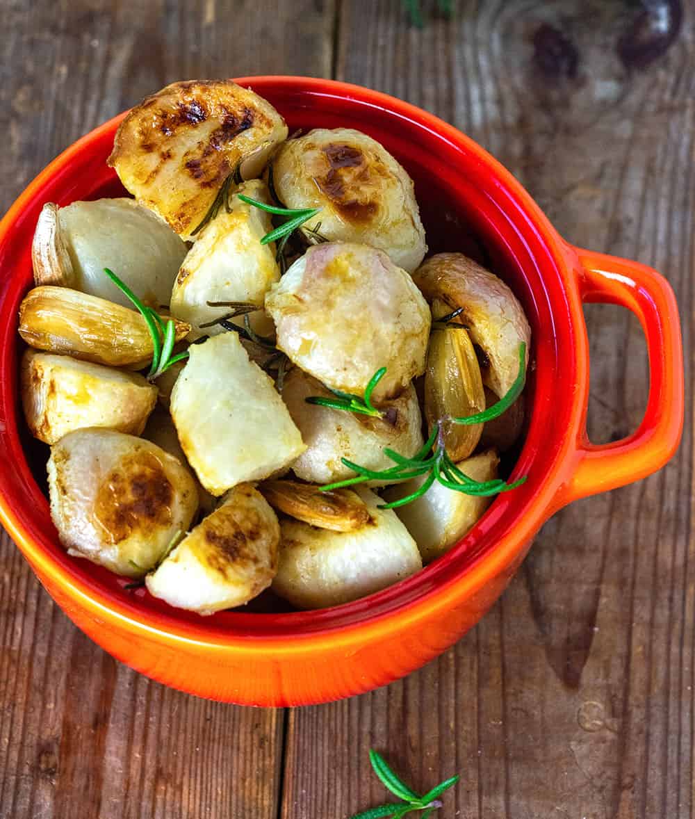 Easy Roasted Turnips With Garlic