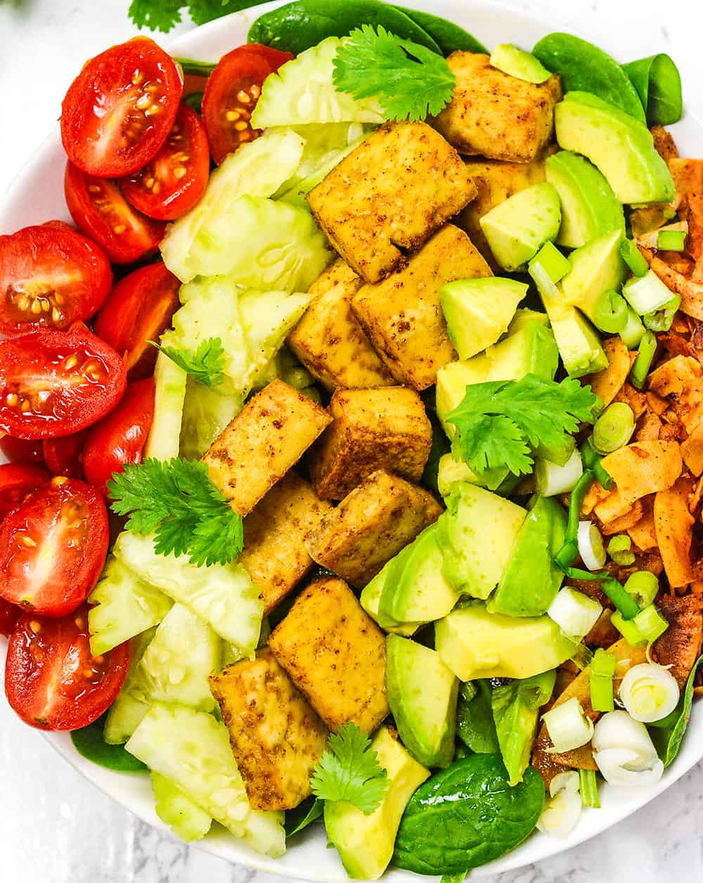 Spinach Tofu Salad Recipe