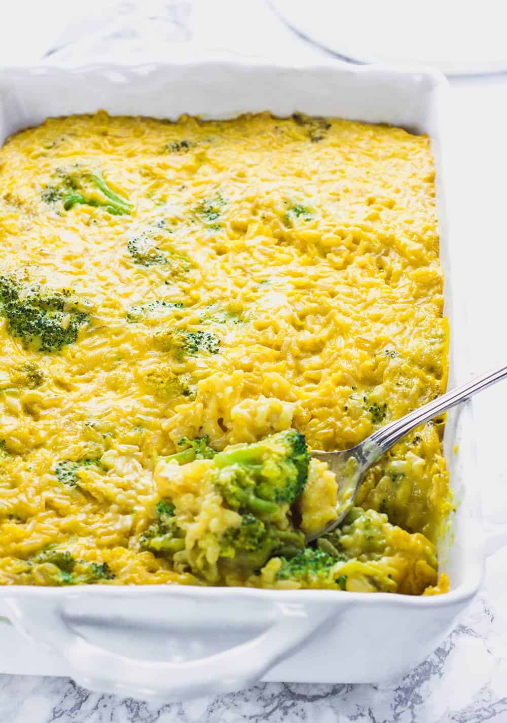 Vegan Broccoli Rice Casserole