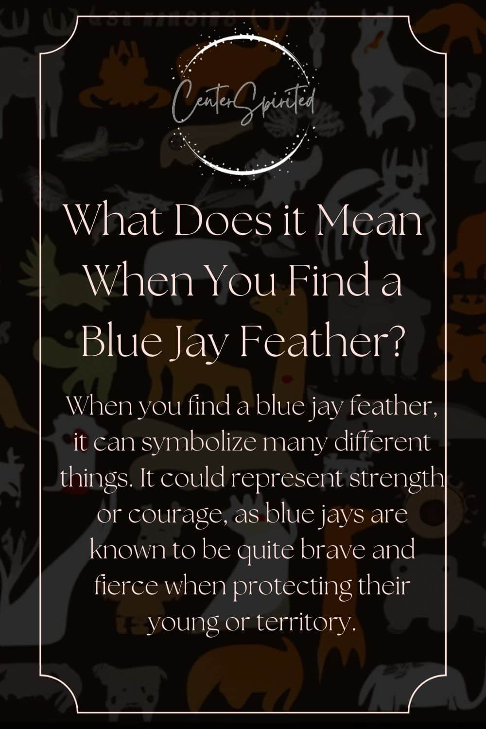 what a blue jay feather means