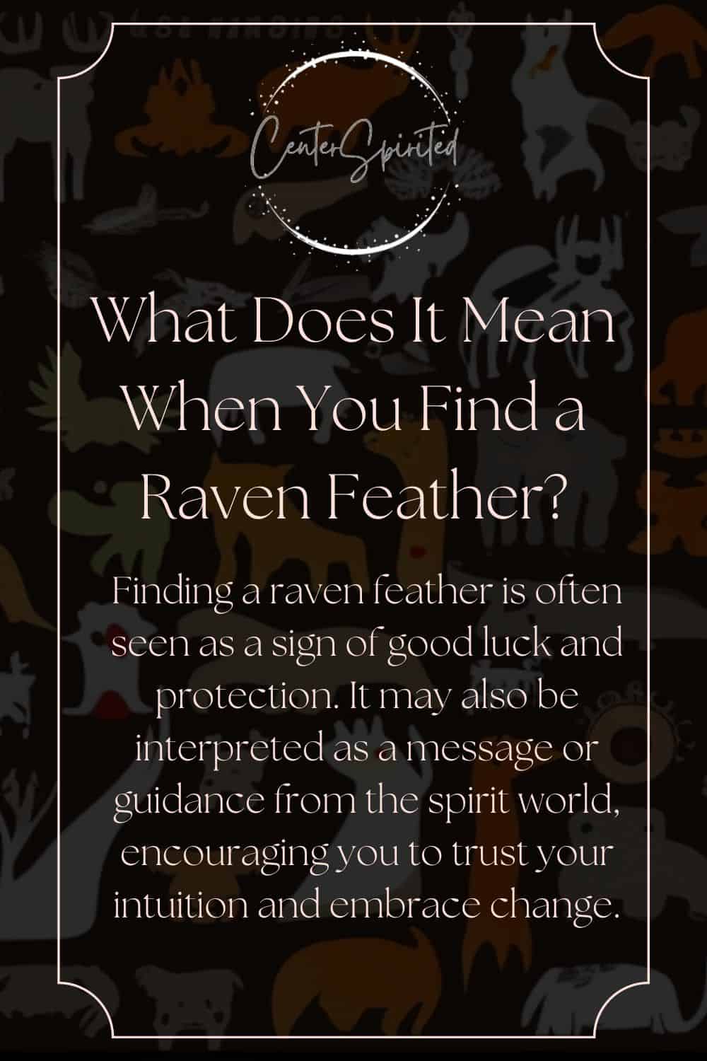 black raven feather meaning