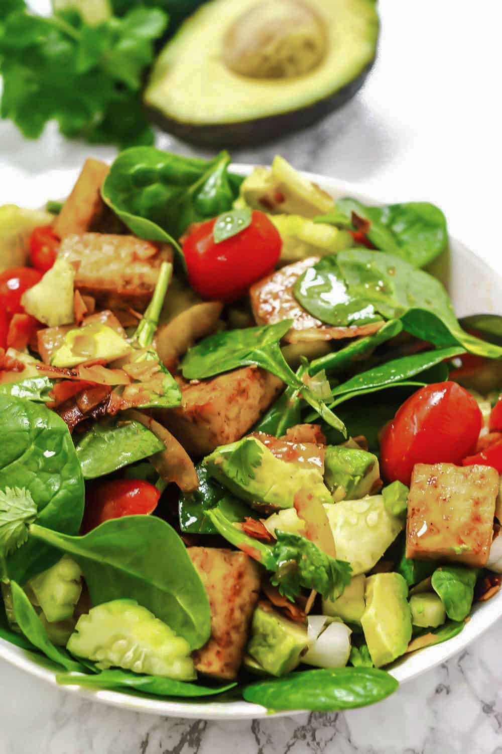 Spinach Tofu Salad Recipe
