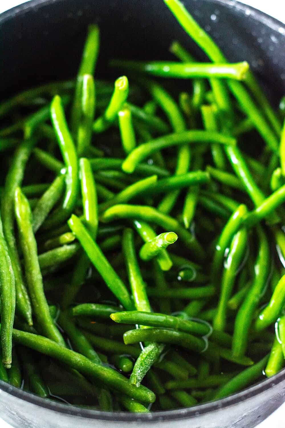 Vegan Green Bean Casserole Green Beans Cooking In Pot