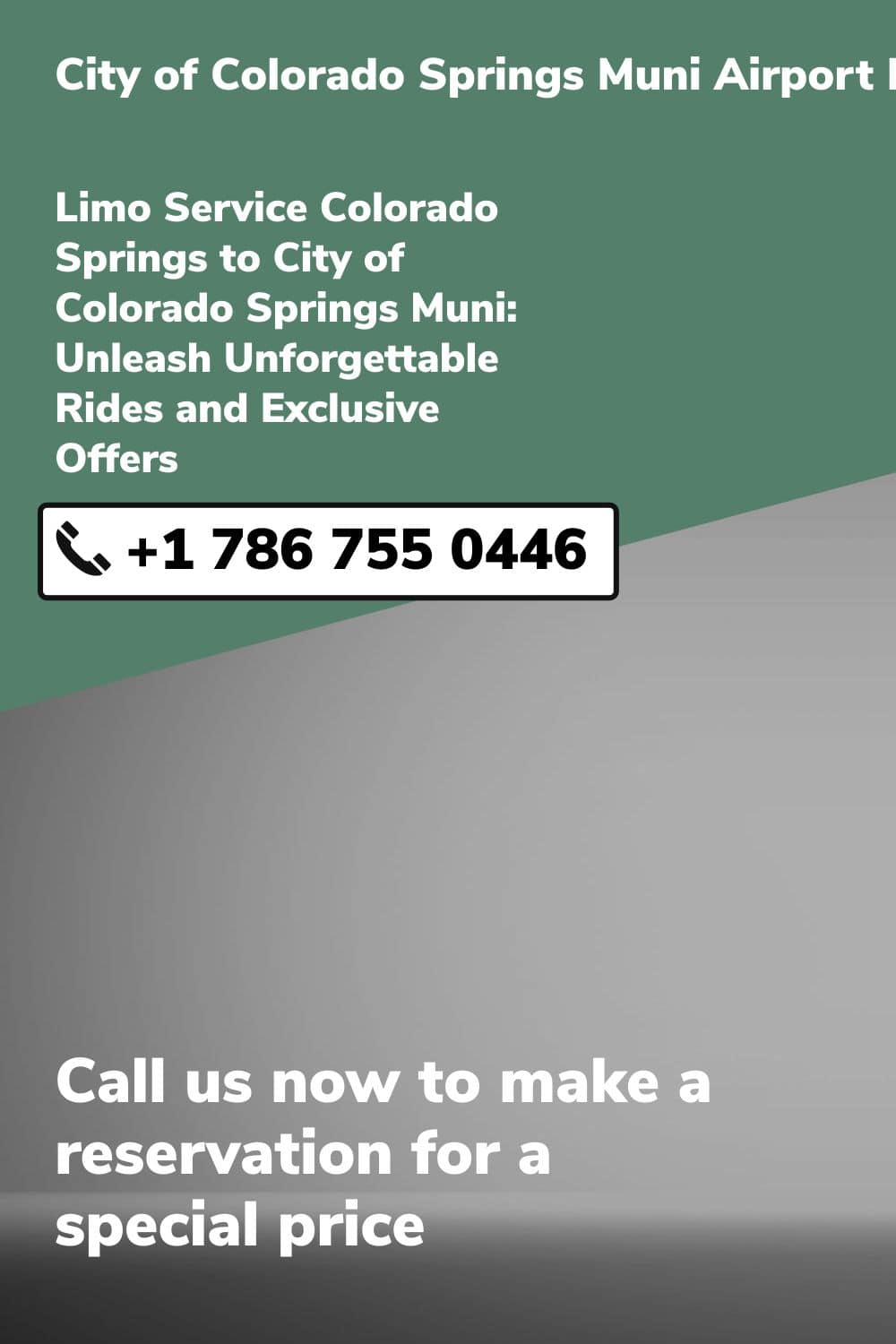 City of Colorado Springs Muni Airport Limo