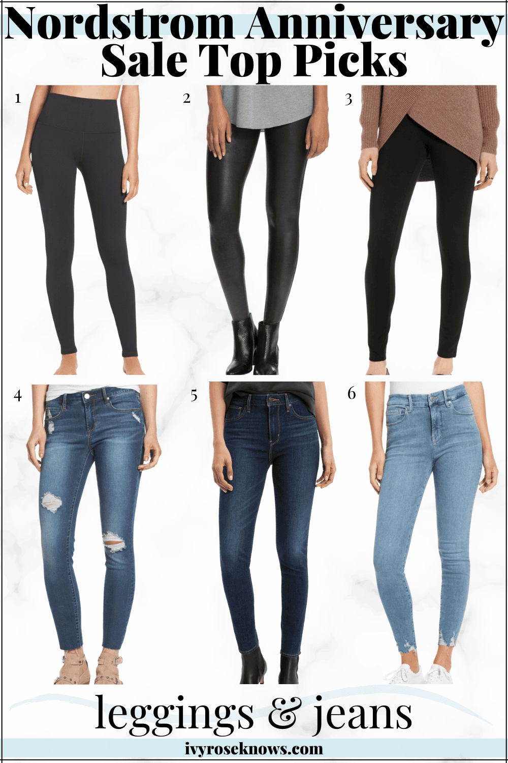 Nordstrom Anniversary Sale 2020 Picks Leggings and Jeans