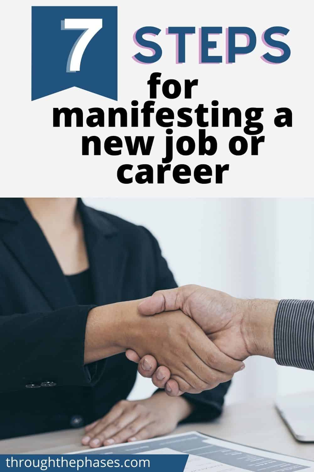 7 steps for manifesting a new job or career