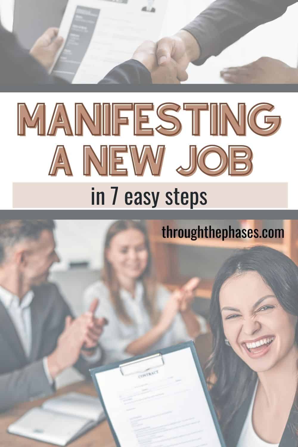 manifesting a new job in 7 easy steps