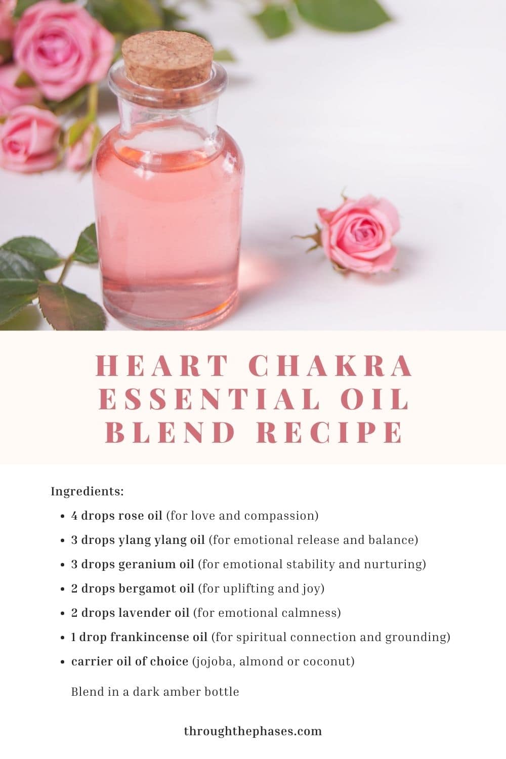 heart chakra essential oil blend recipe