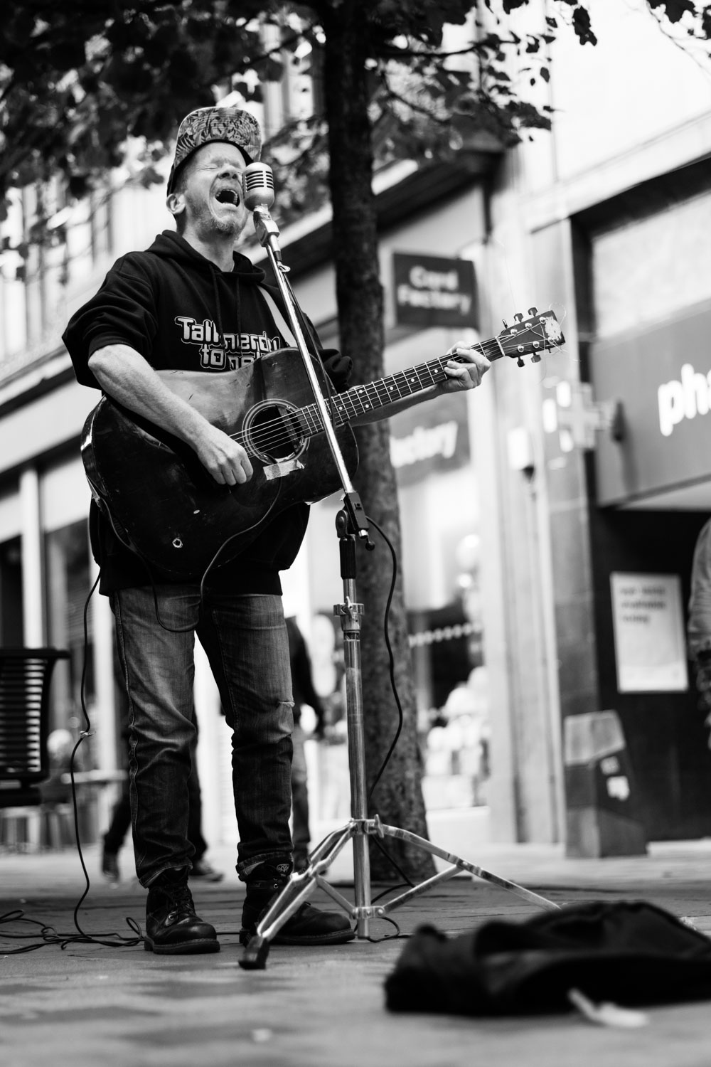 street photo of singer