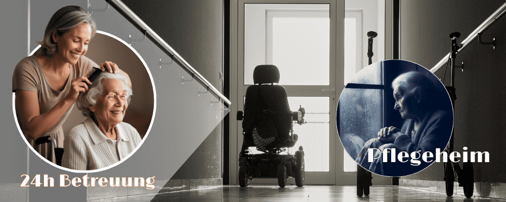 Pflege zu Hause oder Pflegeheim