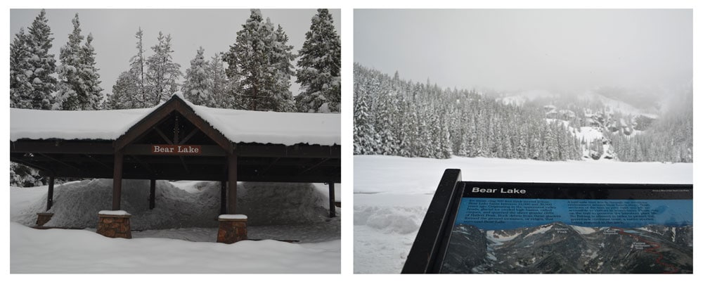 Bear Lake with 2 feet of snow