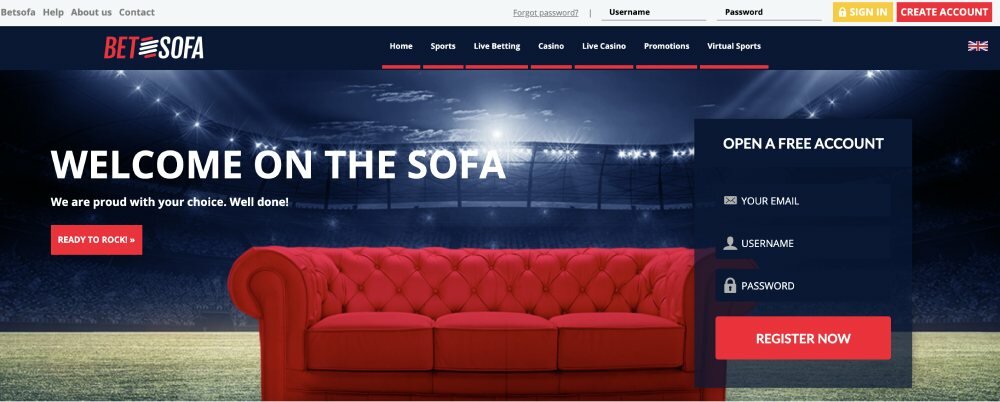 BetSofa Review official site
