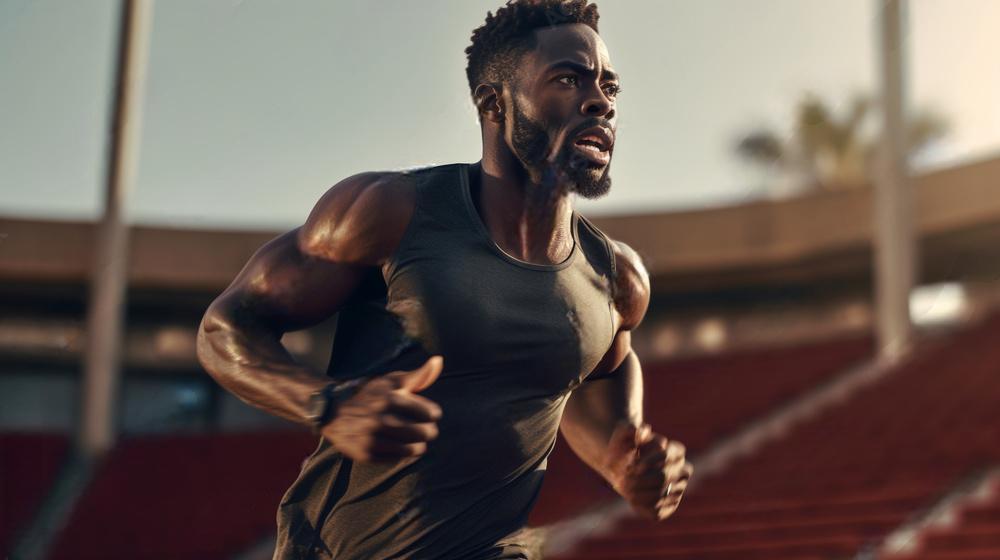 athlete running