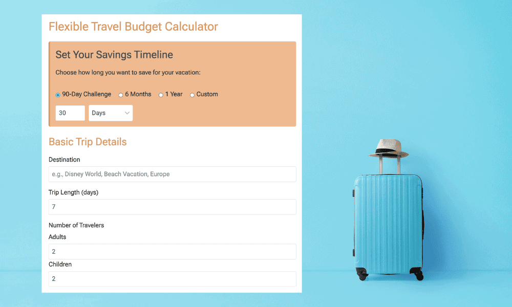 flexible travel budget calculator