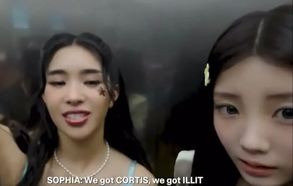 KATSEYE CORTIS ILLIT bertemu di lift