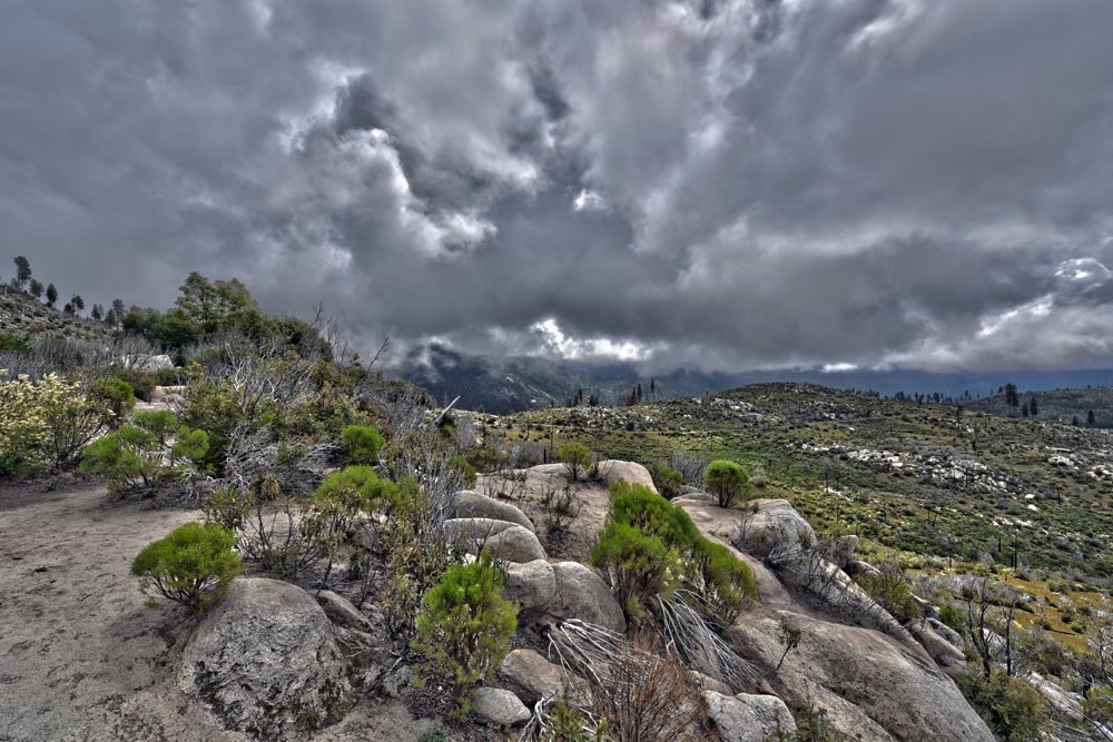 A storm coming into Yosemite in Spring.