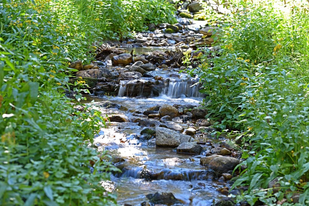 Waterfall along the trail towards Lake Isabelle in the Brainard Lake Recreation Area