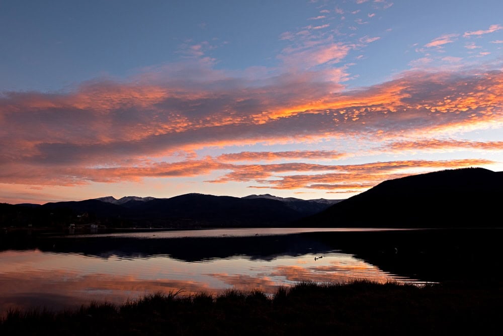 Shadow Mountain Lake at Sunset