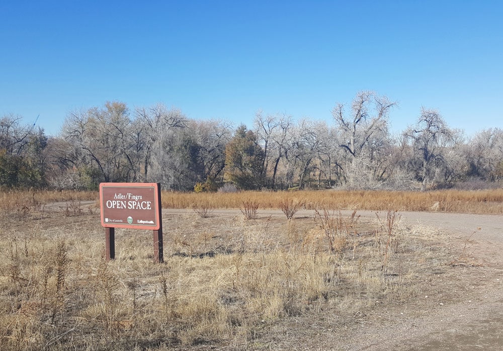 Open space sign along the Coal Creek Trail