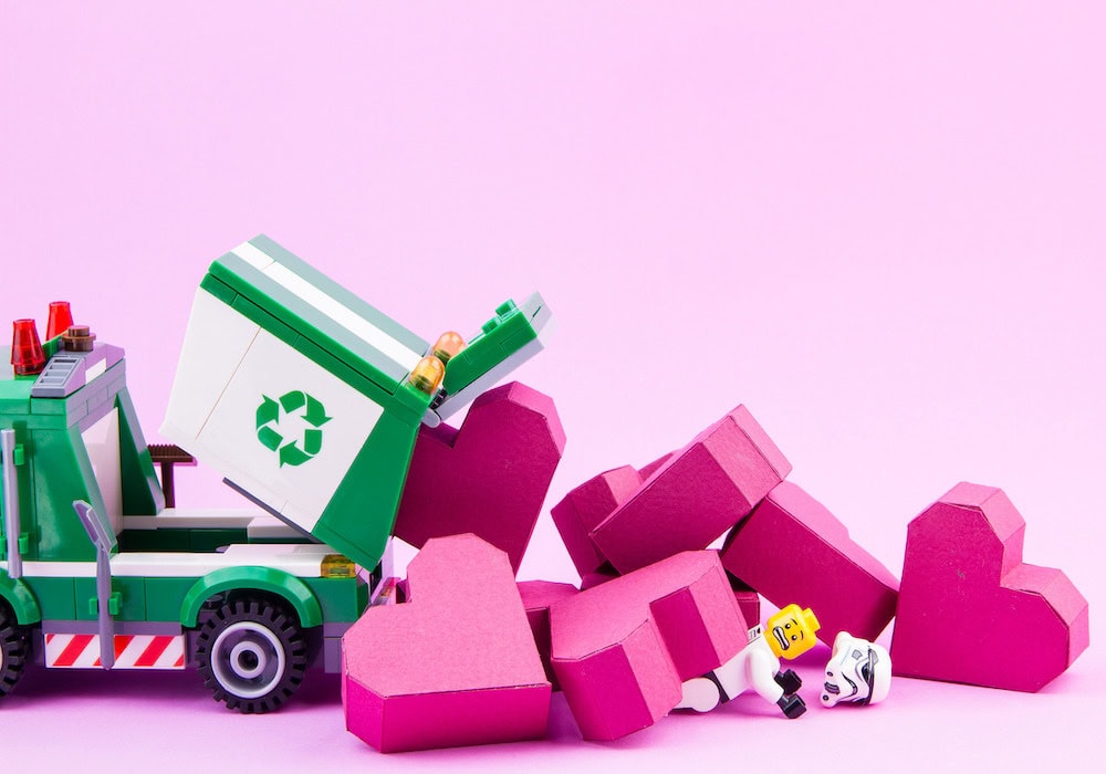 Lego recycled plastic stumbling block