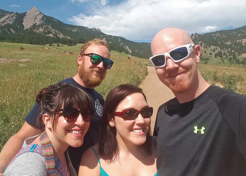 ChataquaParkBoulder - friends visiting colorado